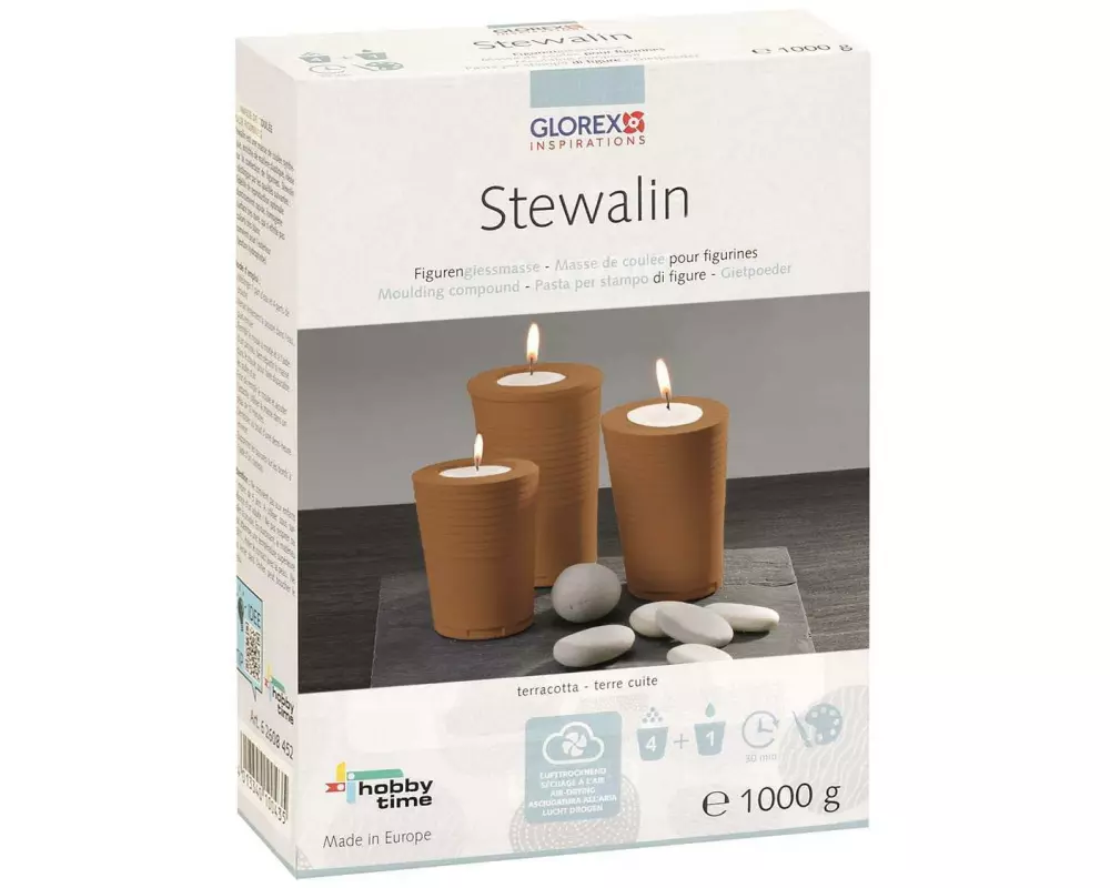 Glorex Giessmasse Stewalin terracotta Box 1 kg