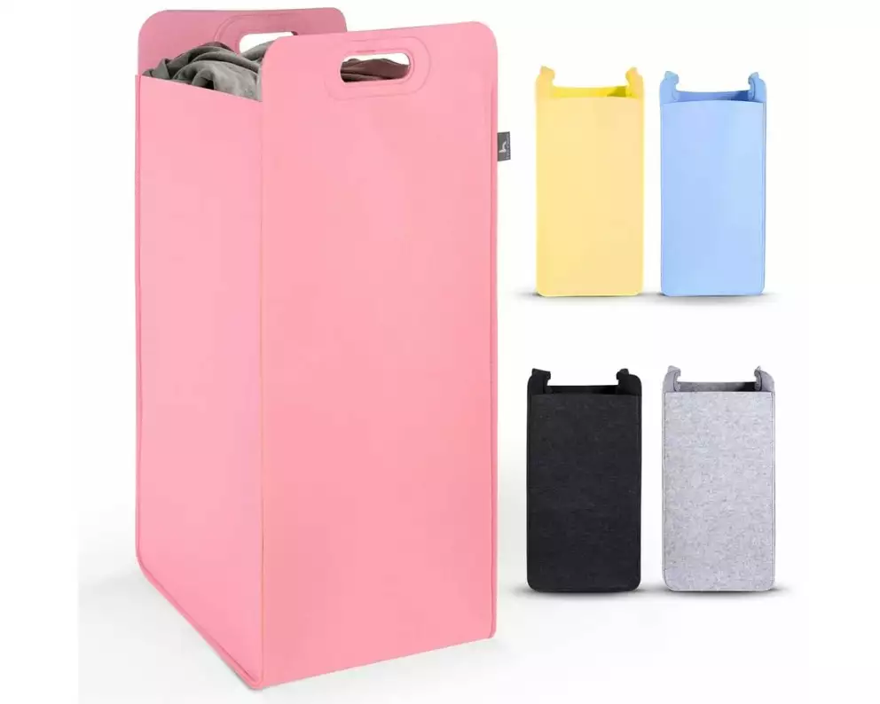 Hennez Wäschekorb Katy 75 l Rosa