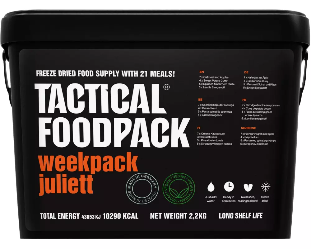 Tactical Foodpack Hauptgericht Weekpack Juliett
