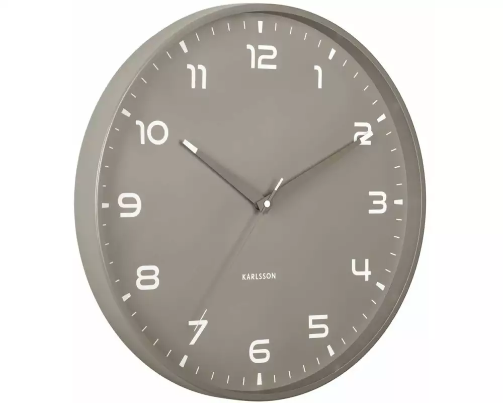 KARLSSON Wanduhr Orgullo Ø 40 cm, Dunkelgrau