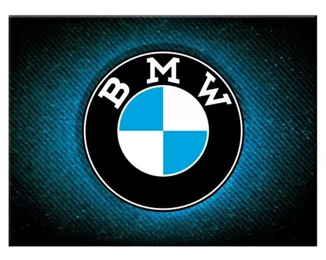Nostalgic Art Haftmagnet BMW – Logo Blue Shine 1 Stück, Blau/Schwarz/Weiss