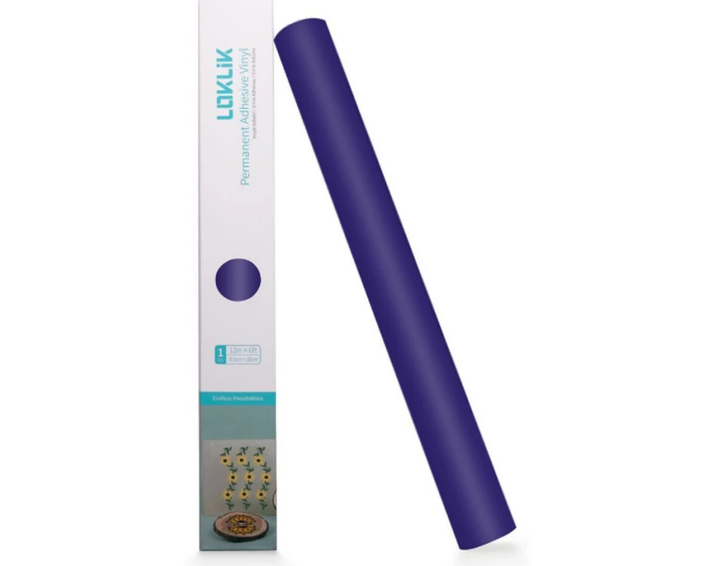 LOKLIK Vinylfolie permanent matt 30.5 x 180 cm, 1 Stück, Lilac Mat
