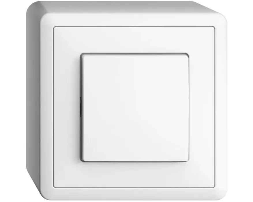 Feller EDIZIOdue AP-Schalter 3/1 L, Weiss