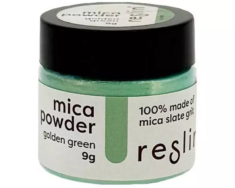 Reslin Mica Pulver 9g Grün