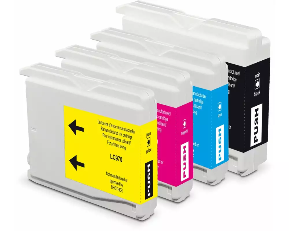 Generic Ink Tinte Brother LC970 Multipack Black/Cyan/Magenta/Yellow