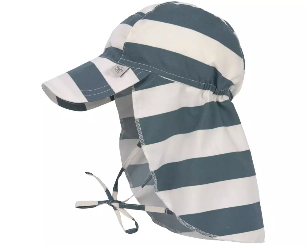 Lässig Sonnenhut Flap Block Stripes – Milky Blue Gr. 46-49 cm
