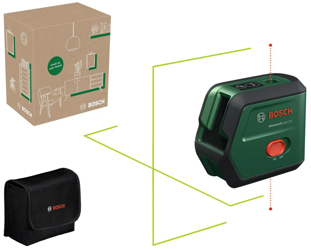 Bosch Kreuzlinien-Laser AdvancedLevel 2G 15 m
