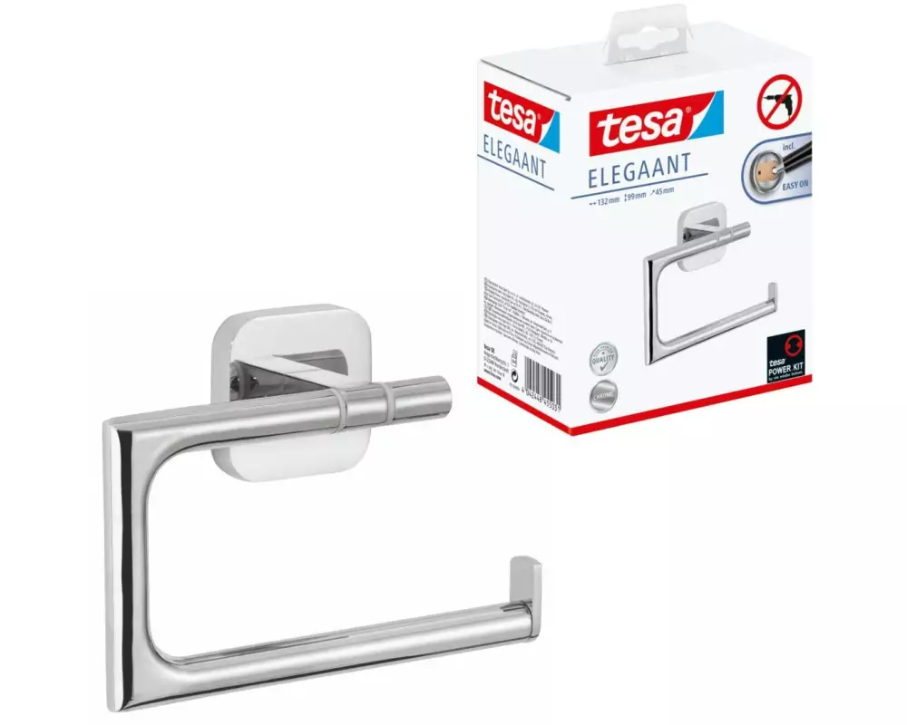 tesa Toilettenpapierhalter ELEGAANT Silber