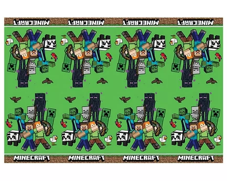 We fiesta Party Tischdecke Minecraft 120 cm x 180 cm, Grün
