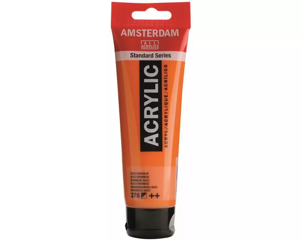 Amsterdam Acrylfarbe Standard 276 Azoorange halbdeckend, 120 ml