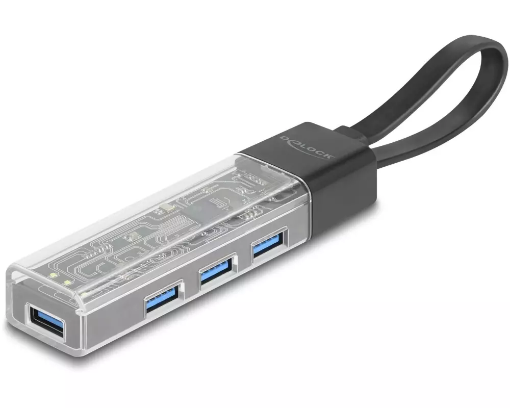 Delock USB-Hub USB-C/A - 4x USB-A 3.0