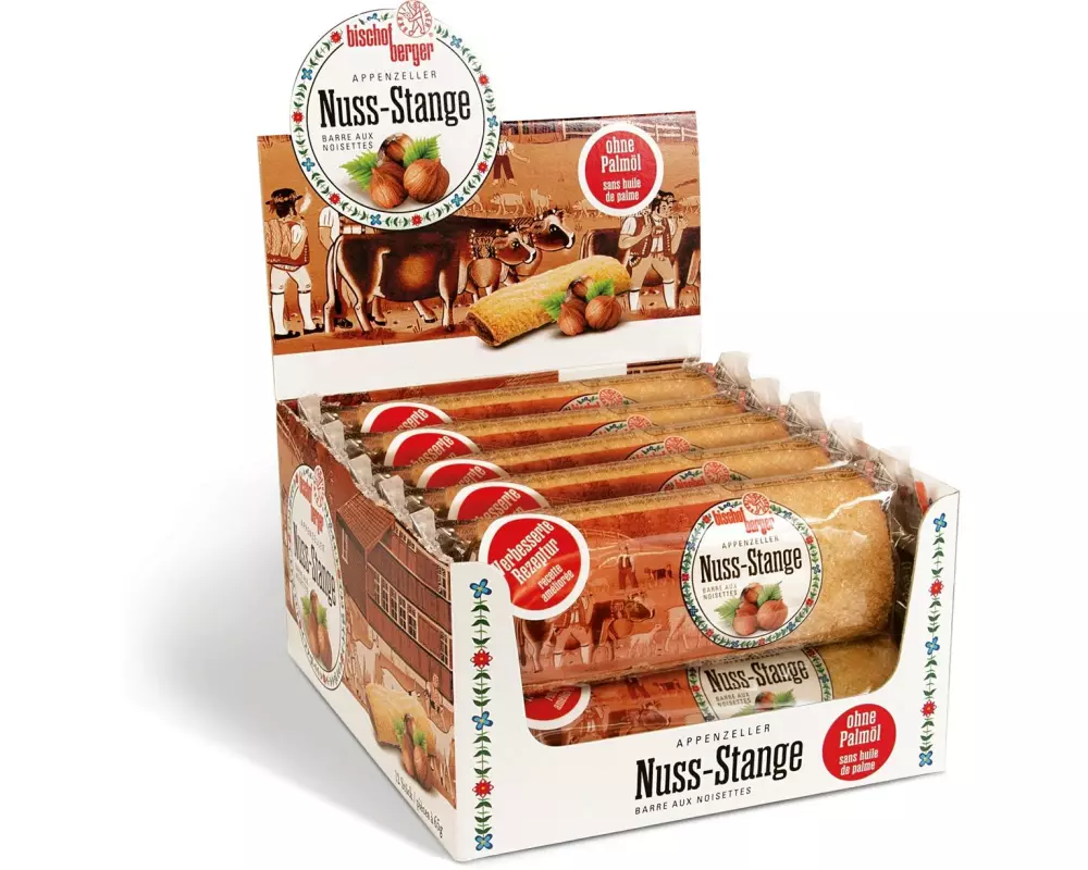 Bischofberger Gebäck Nuss-Stange Box 12 x 65 g