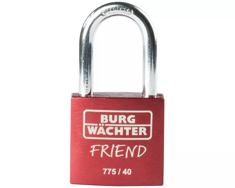 Burgwächter Vorhängeschloss Friend Rot