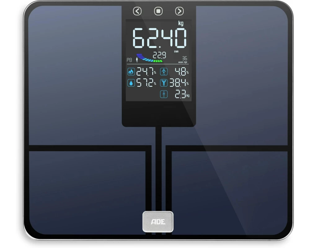 ADE Körperanalysewaage Emmy Dunkelblau