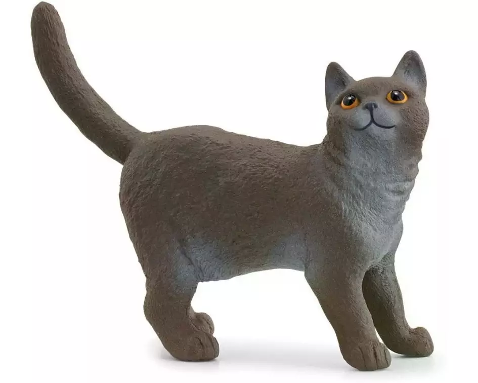 Schleich Spielzeugfigur Farm World Britische Kurzhaar Katze
