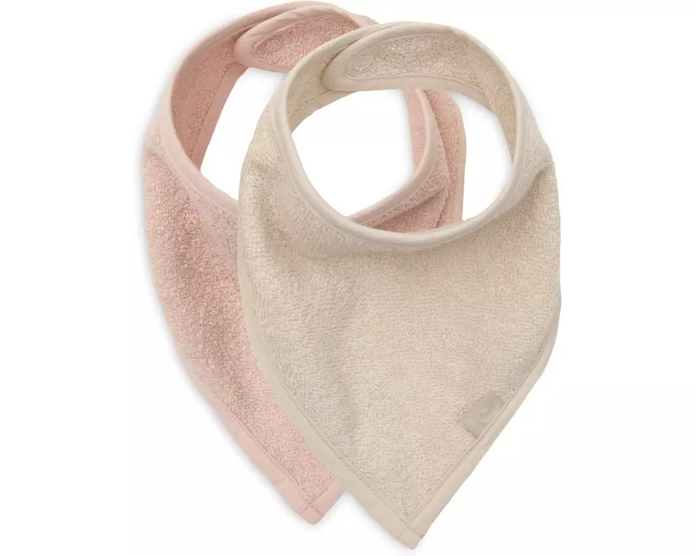 Jollein Lätzchen Bandana – Silk Rose/Sand - 2 Stück 37 x 24.5 cm