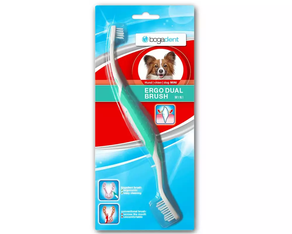 bogar Hunde-Zahnbürste Ergo Dual Brush Mini 1 Stück