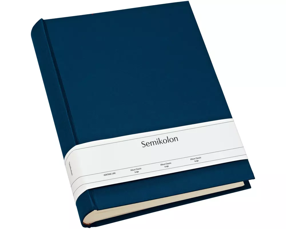 Semikolon Fotoalbum Classic Large 24.5 cm x 30.5 cm Marineblau