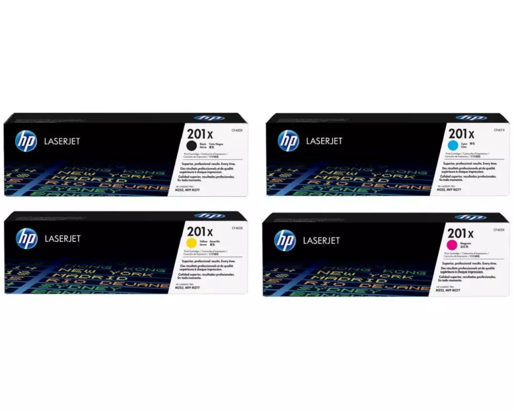 HP Rainbow Kit Nr. 201X (CF400X-CF403X) BL/C/M/Y