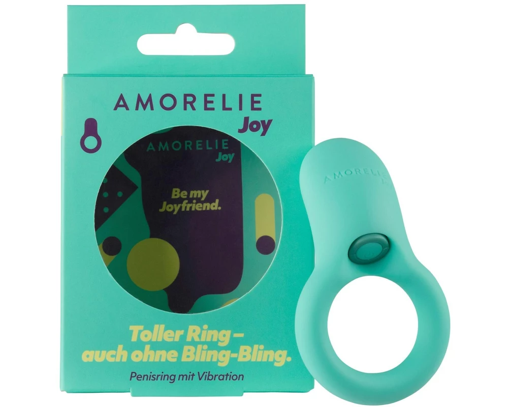 Amorelie Penisring mit Vibration «Dance» Türkis