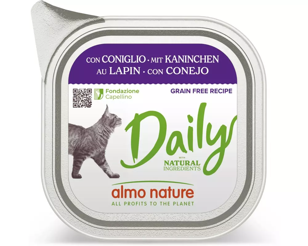 Almo Nature Nassfutter Daily mit Kaninchen 100g