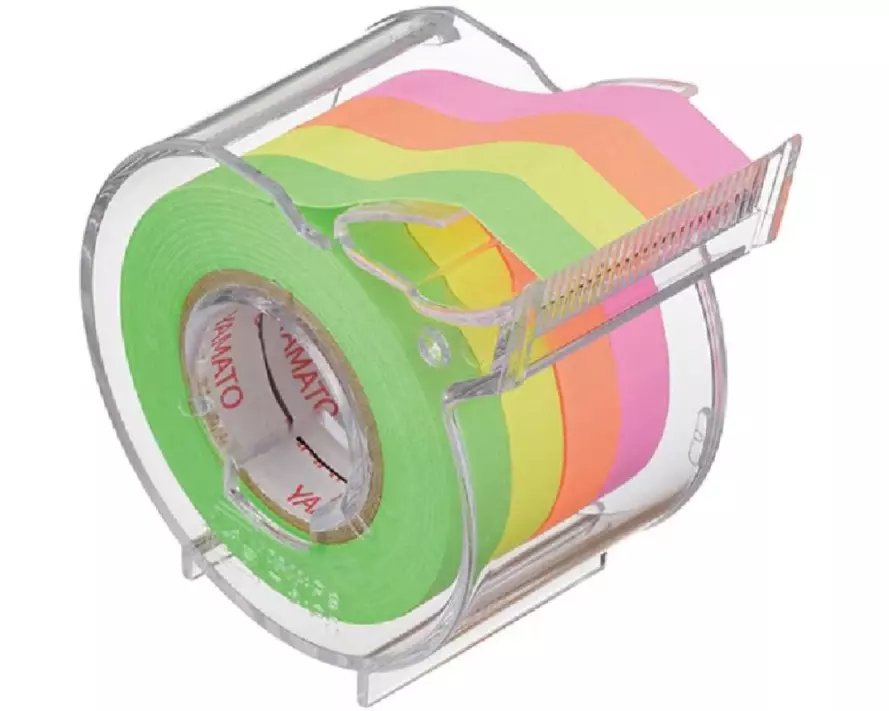 NT Cutter Notizzettel-Dispenser Yamato 7 mm x 10 m, 4 Farben