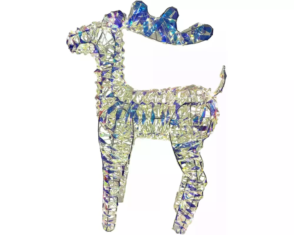 Dameco LED-Figur Rentier Candy, 720 LEDs, 60 cm, Mehrfarbig