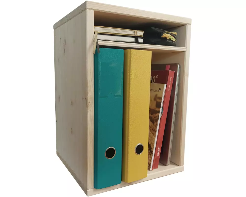 Holz Zollhaus Hocker Sitz- und Aufbewahrungshocker Nature