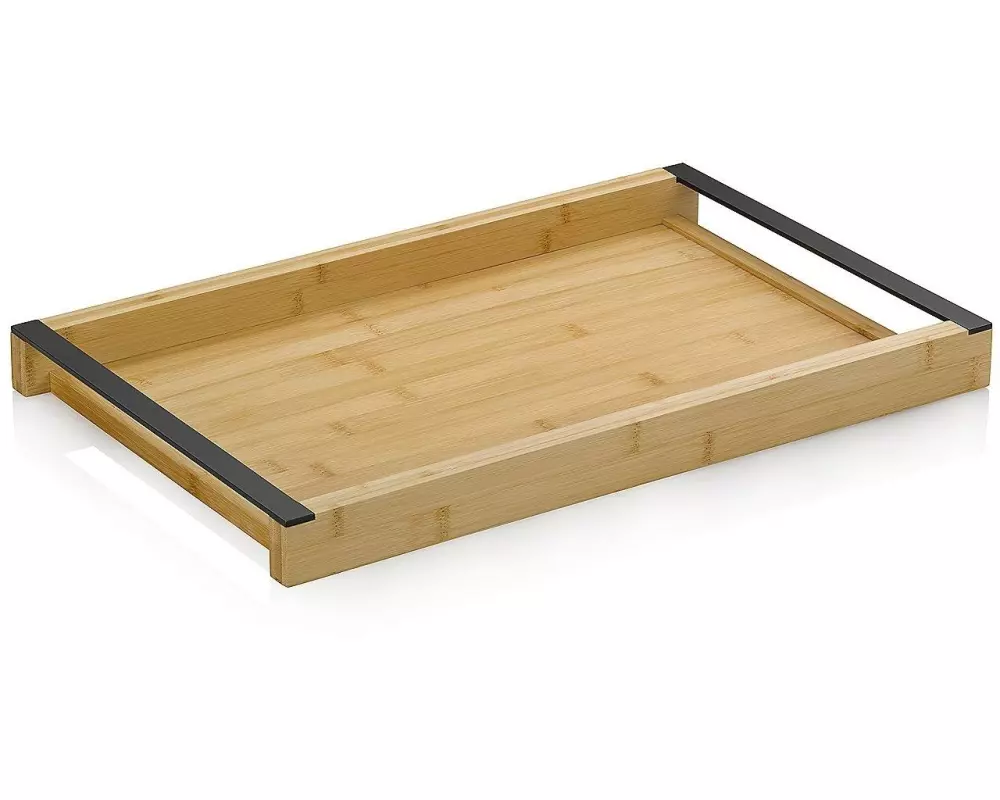 Kela Serviertablett Kiril Nature/Schwarz