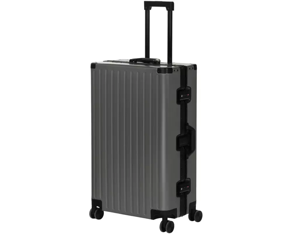 KOOR Reisekoffer Aluminium 90 L, Grau/Grün