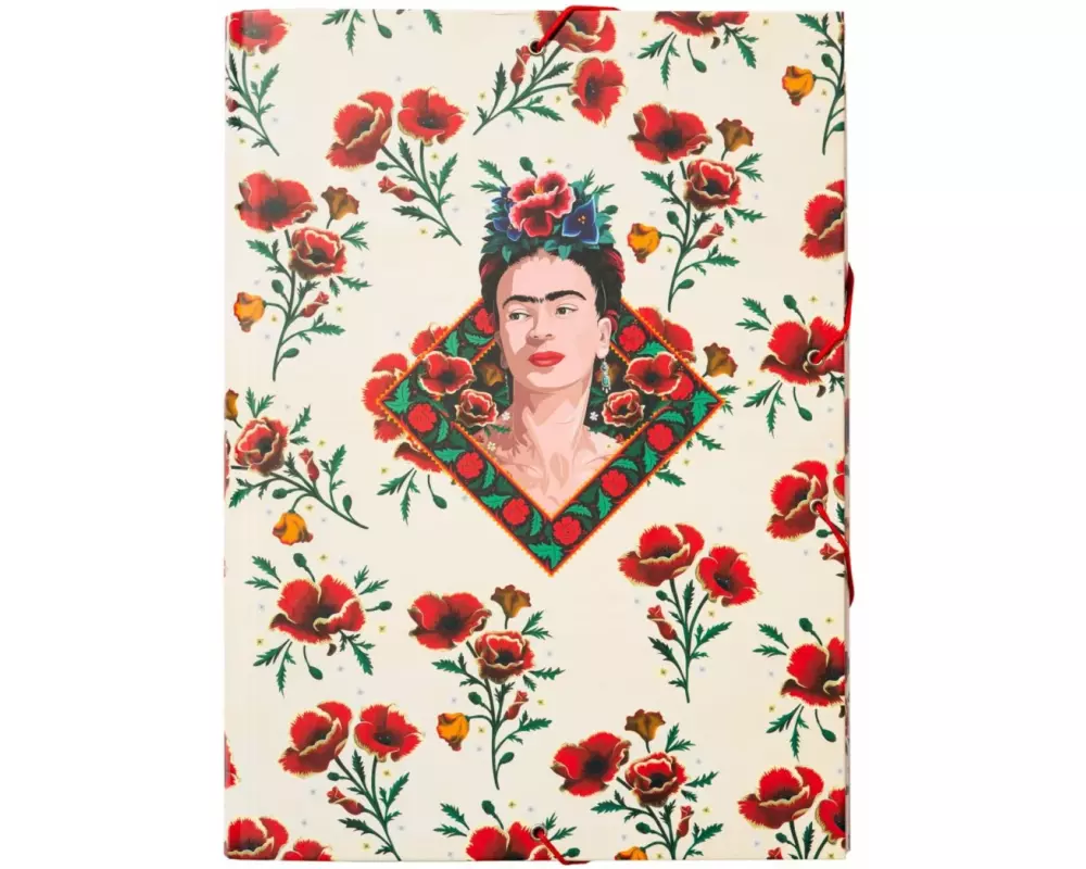 TH Gummibandmappe Frida Kahlo Weiss