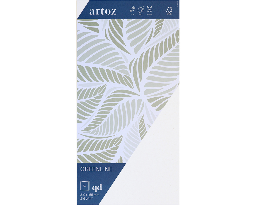 ARTOZ Karten 1001 310x155mm 19245226-211 216g, birch 5 Blatt