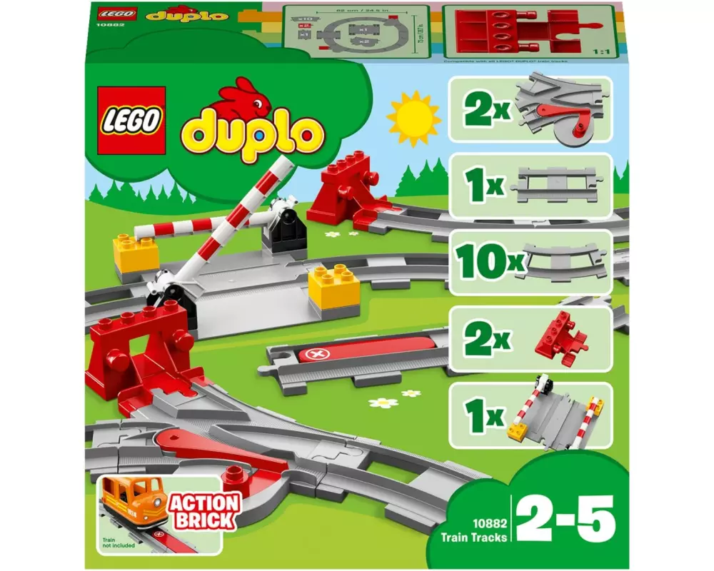 LEGO® DUPLO® Eisenbahn Schienen 10882