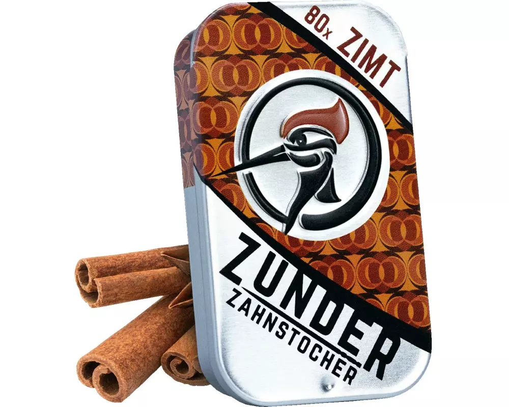 Zunder Zahnstocher Zahnstocher Zimt Zahnstocher In der Zunder Schiebedose