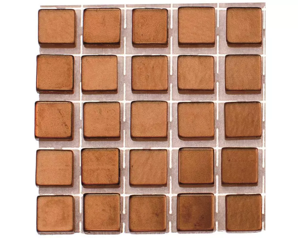 Glorex Selbstklebendes Mosaik Poly-Mosaic 5 mm Hellbraun