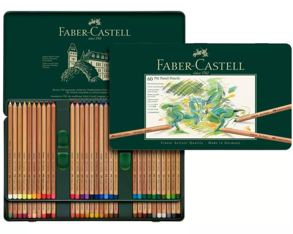 Faber-Castell Farbstifte Pitt Pastel 60er Metalletui