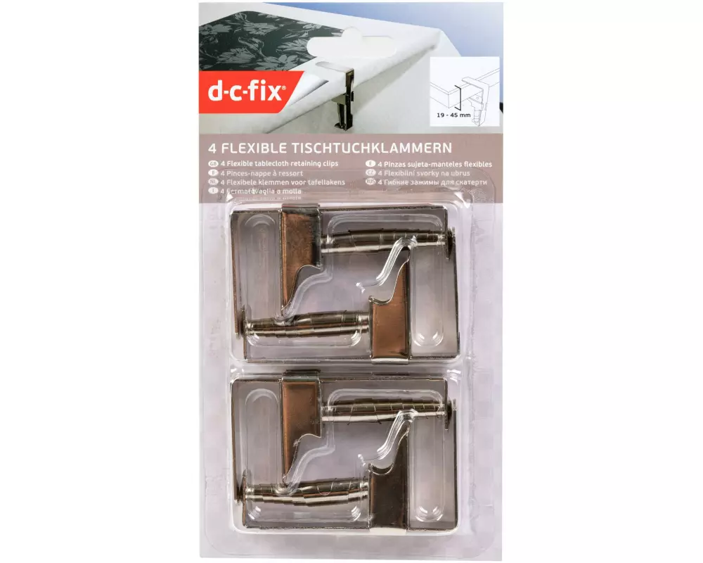 d-c-fix Tischtuchklammer  Click 4 Stück