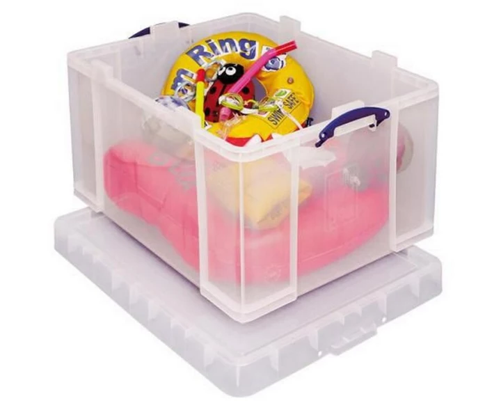 Really Useful Box Aufbewahrungsbox Transparent, 145 l