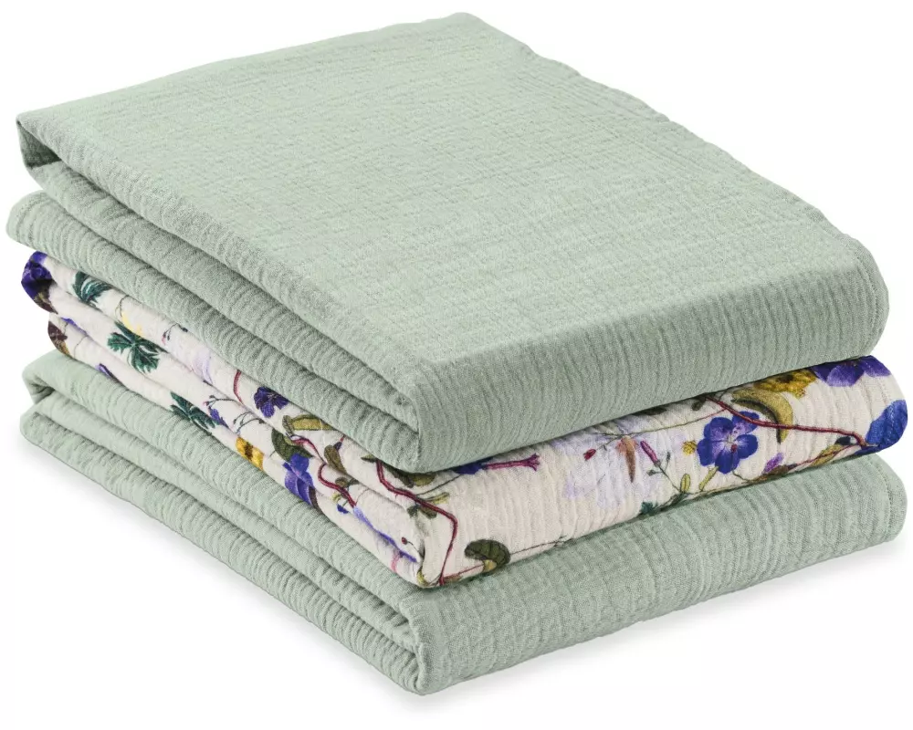 Hauck Cuddle N Clean 3Set Sage-Beige-Floral