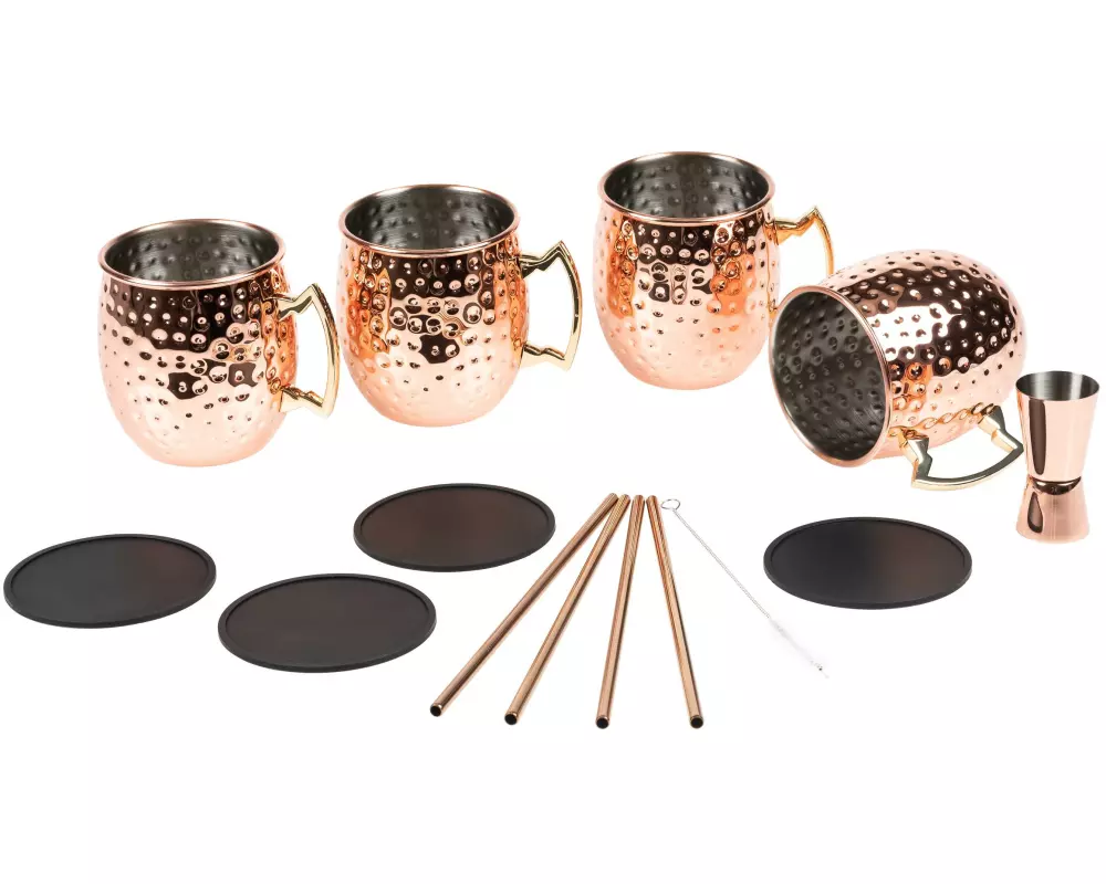 COCON Cocktailbecher Moscow Mule 500 ml, 4 Stück, Kupfer