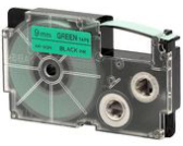 CASIO Beschriftungsband XR-9GN 9mm/8m schwarz/grün