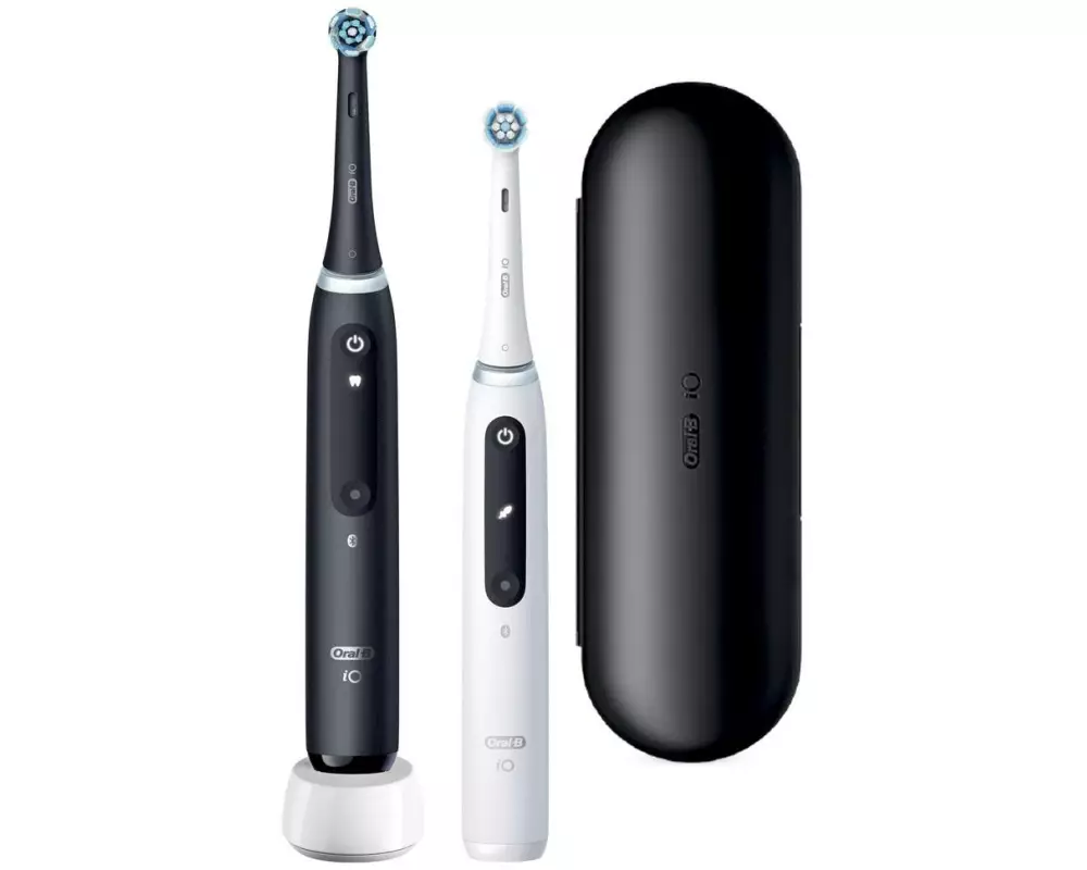 Oral-B Rotationszahnbürste iO Series 5 Duo Schwarz/Weiss