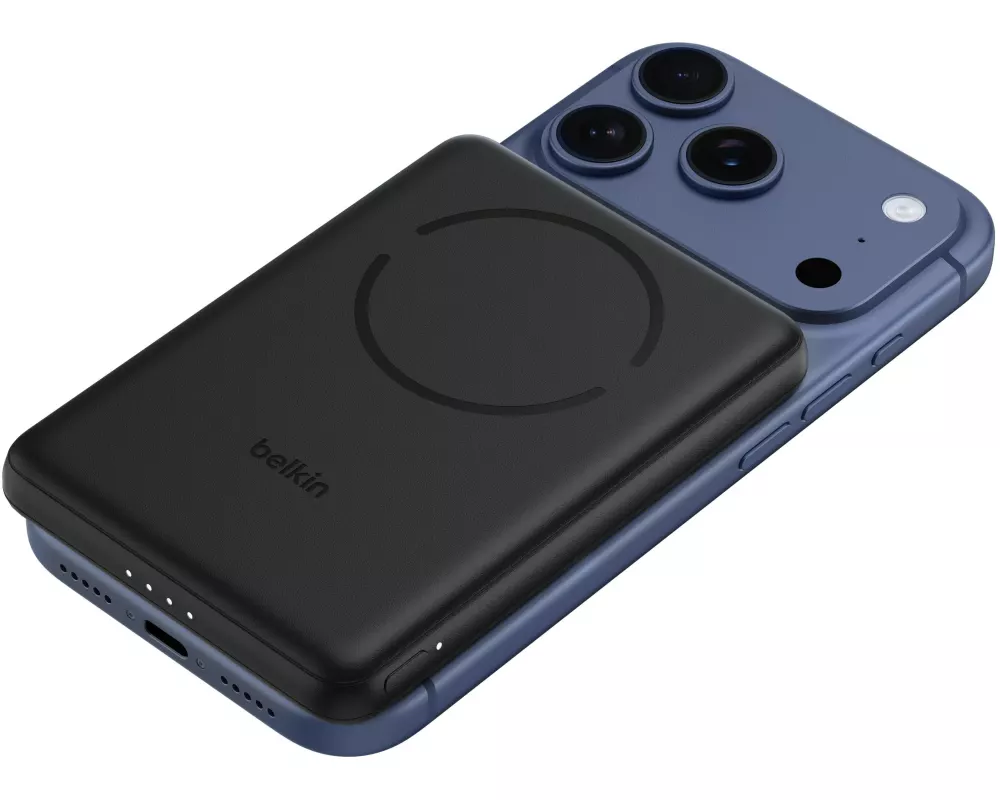 Belkin BOOSTCHARGE 5000 mAh, Schwarz, Slim, Magnetic