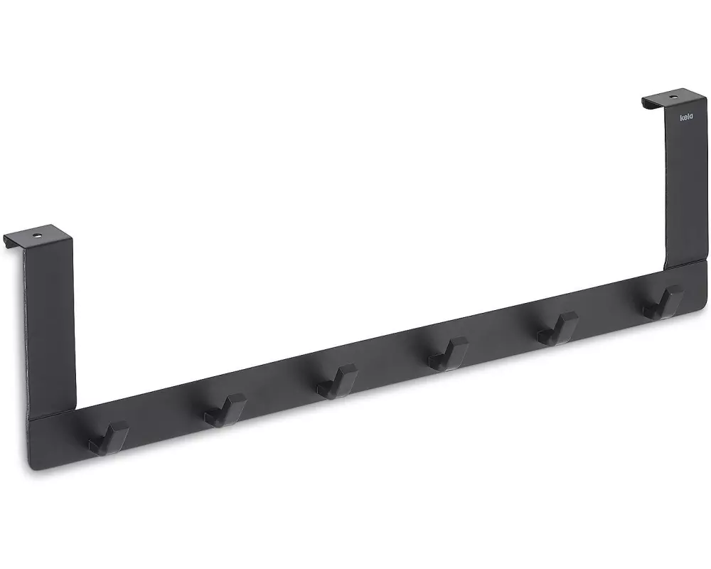 Kela Türgarderobe Colgar 6 Haken, Schwarz