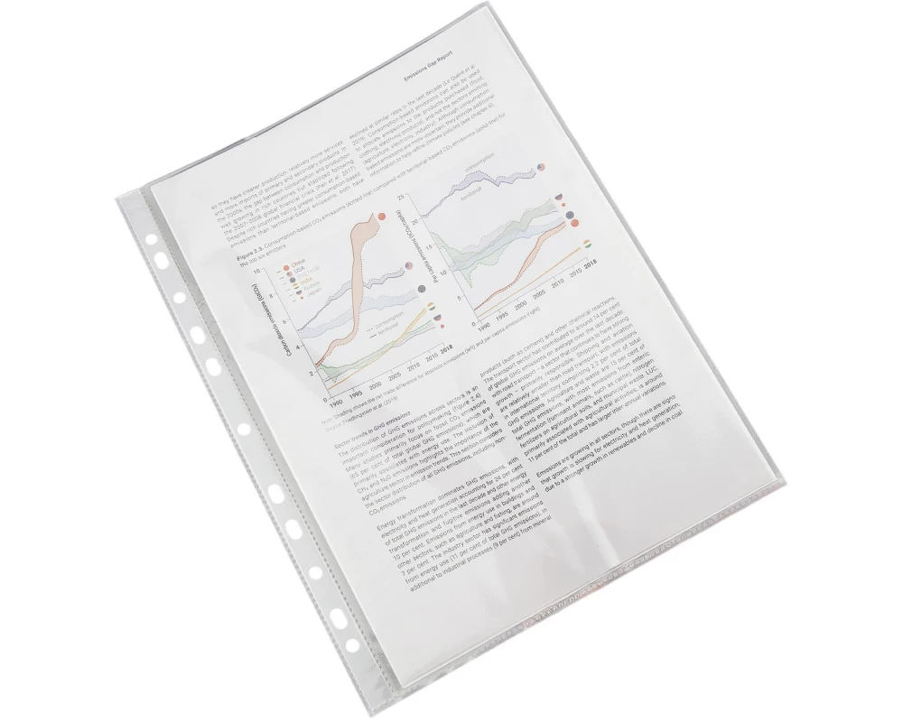 Rapesco Sichthülle Eco GRS A4 Transparent, 100 Stück