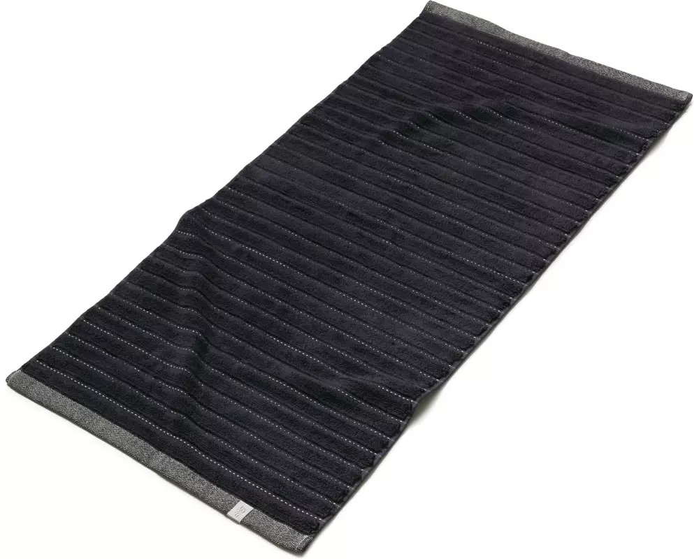 Möve Duschtuch New Heritage Waves and Stitches 67 x 140 cm, Grey