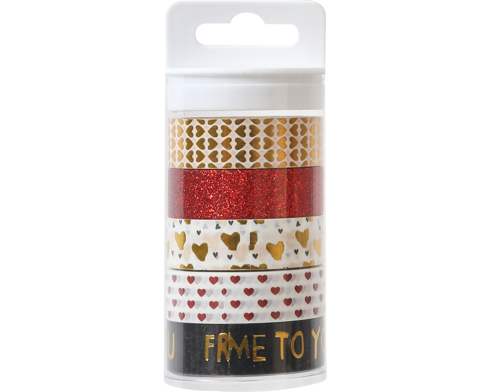 I AM CREATIVE Washi Tape Set 5 4085.112 15mmx5m, 5 Stück
