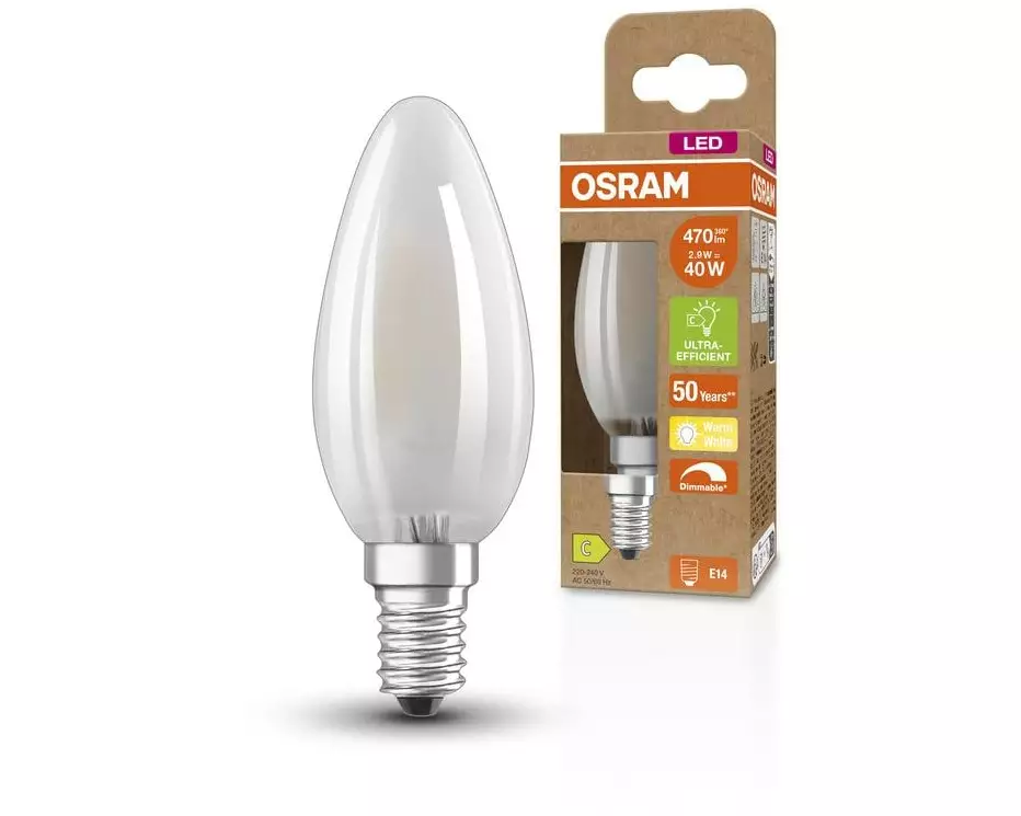 OSRAM Lampe LED superstar+ classic B Warmweiss (WW)