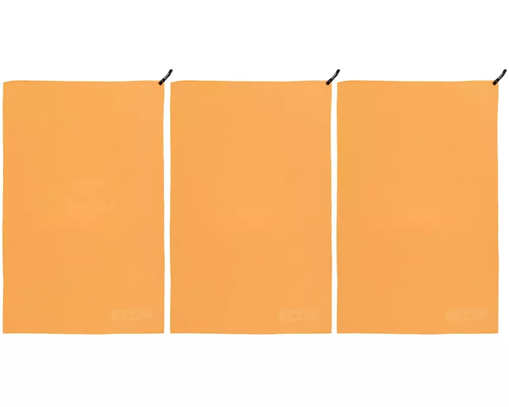 KOOR Badetuch Silva Onda Arancia 3er-Pack M 55 x 90 cm