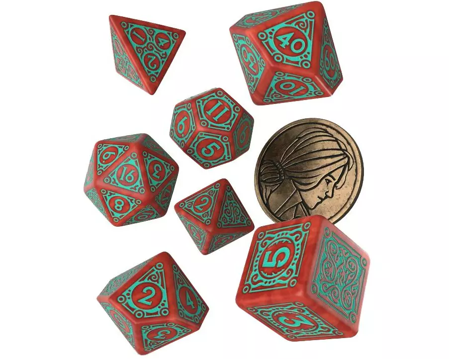 Q Workshop RPG-Würfelset The Witcher – Triss: Merigold the Fearless (7)